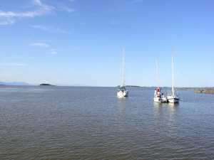 Ancrage  l'ile aux Canard (Archipel de Montmagny)